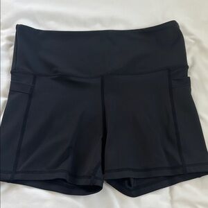 Black high waist Shorts with Wide Waistband